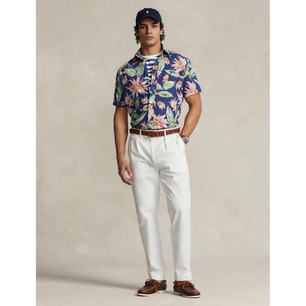 Polo Ralph Lauren Men's Shirt Sz 2XL Classic Fit FLoral Seersucker Shirt Multi - Picture 7 of 12